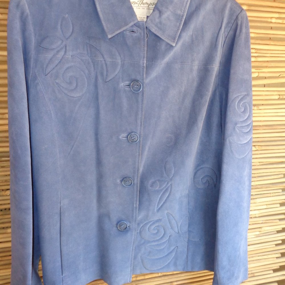 Suede Periwinkle Blazer